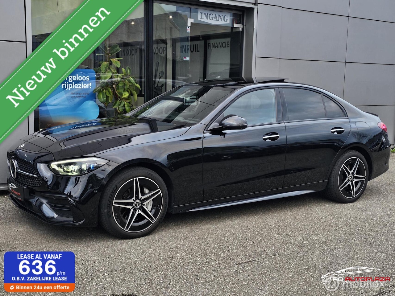 Mercedes-Benz C-klasse - 300 e AMG Line Panorama/360/HUD/Stoelventilatie/Leder - AutoWereld.nl
