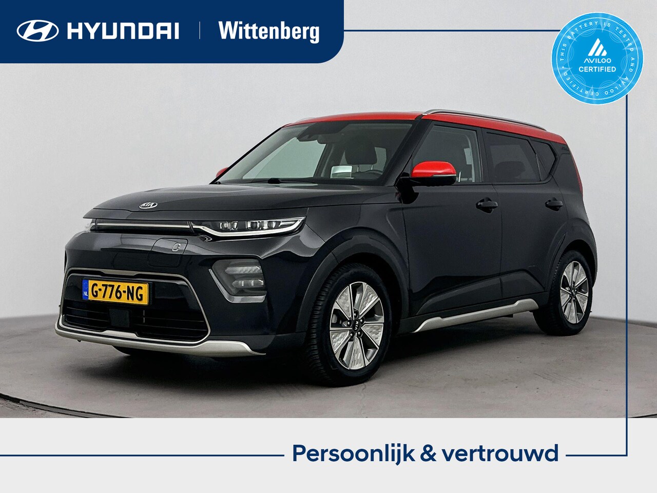 Kia e-Soul - EXECUTIVELINE 64 kWh | SUPERDEAL!!! | SoH 97%! | TWO TONE | LEDER | CLIMA | STOEL & STUURV - AutoWereld.nl