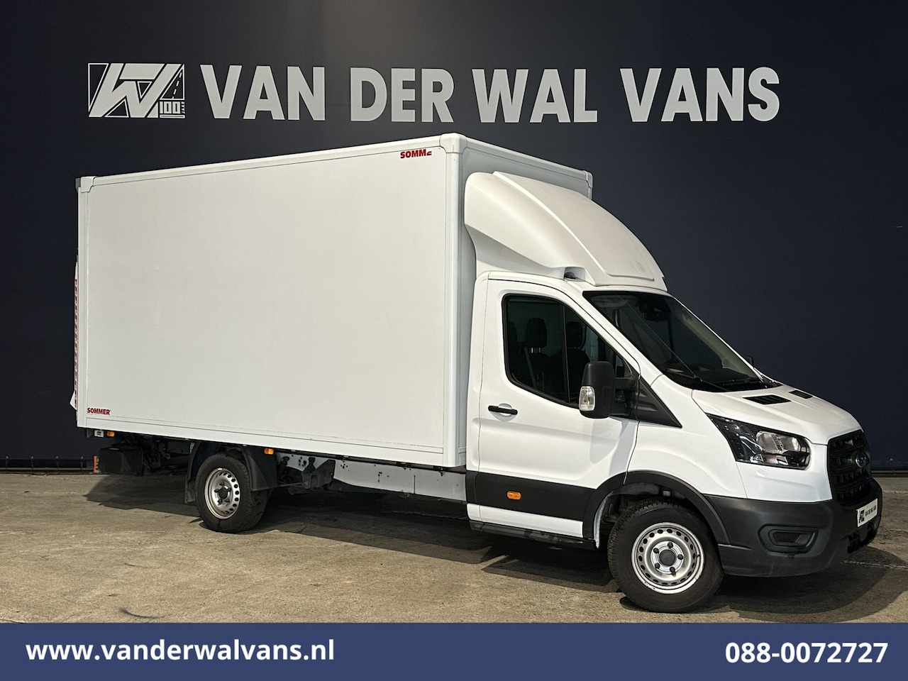 Ford Transit - 2.0 TDCI 130pk Bakwagen 221cm hoog Laadklep Euro6 Airco | 3-Zits | Camera Verwarmde voorru - AutoWereld.nl