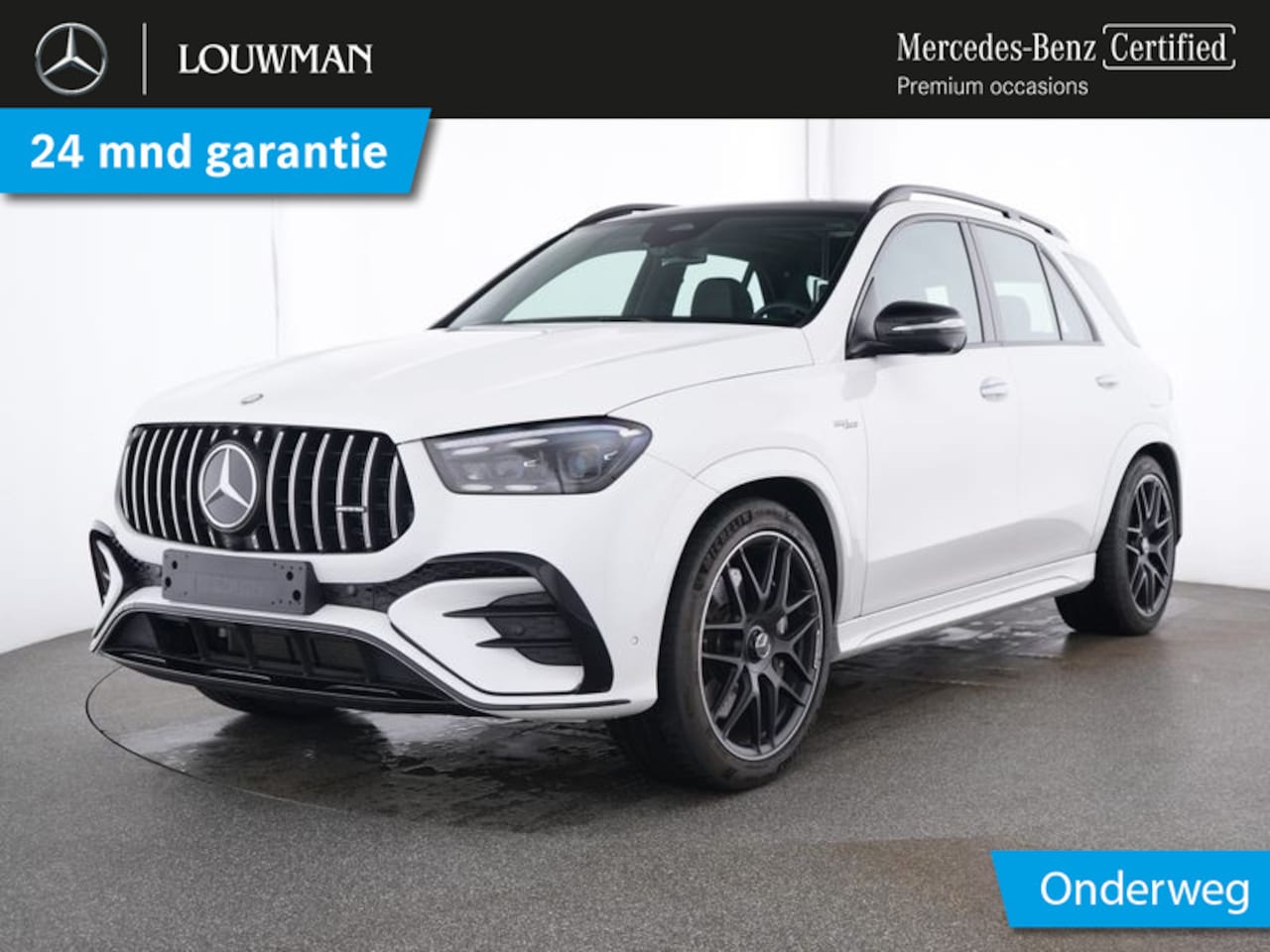 Mercedes-Benz GLE-Klasse - Mercedes-AMG 53 Hybrid 4MATIC+ Trekhaak | Panoramadak | Burmester® | 22 Inch AMG Velgen | - AutoWereld.nl
