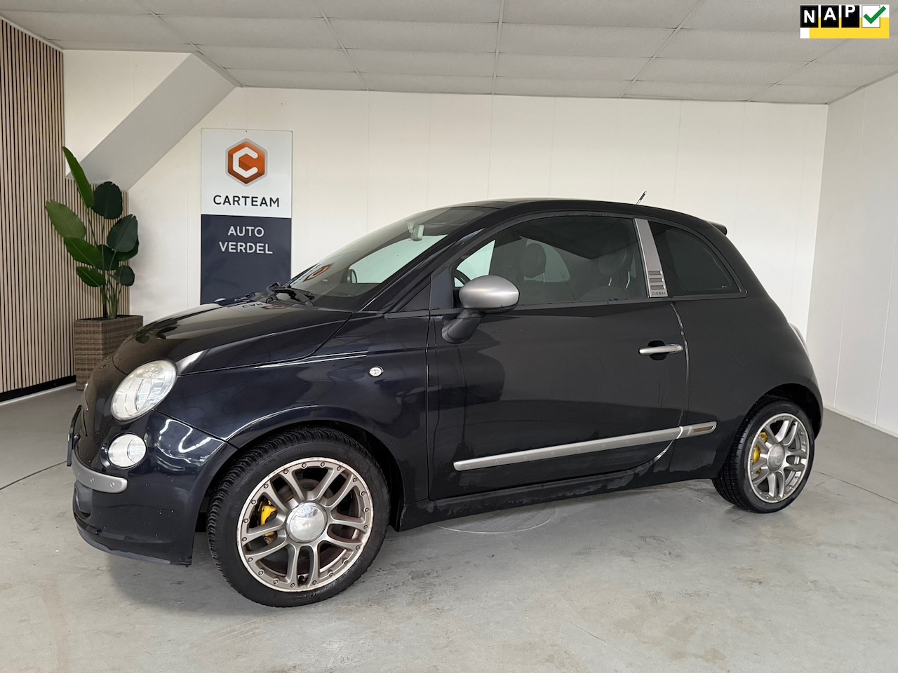 Fiat 500 - 1.2 DIESEL JEANS POP Airco, LMV, Panodak - AutoWereld.nl