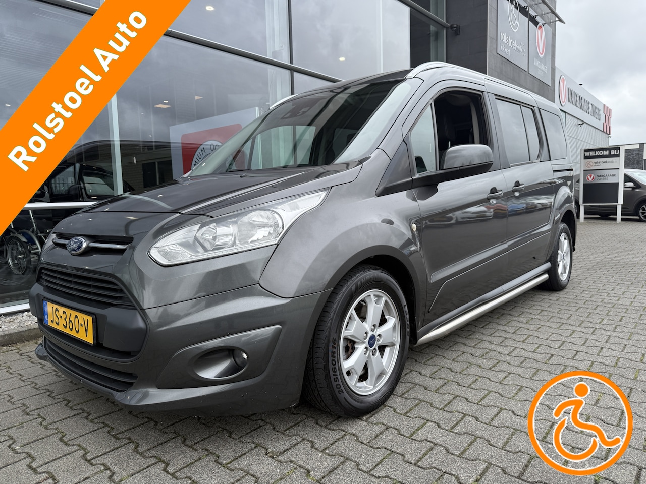 Ford Tourneo Connect Grand - 5+1 Rolstoelauto 1.5 TDCi Titanium (Mooie complete 5+1 Rolstoelauto!) - AutoWereld.nl