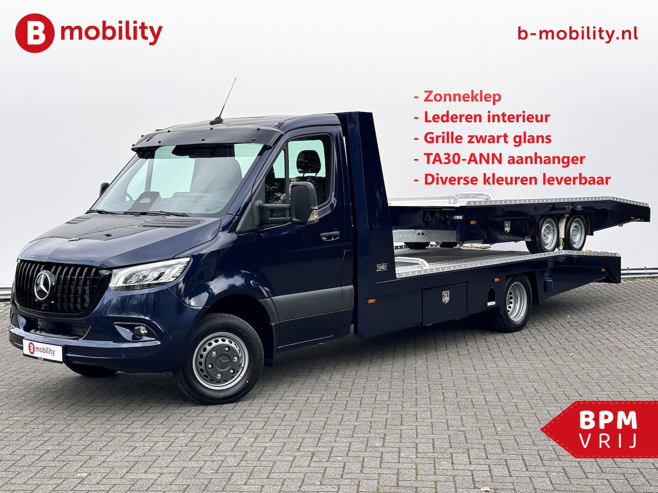 Mercedes-Benz Sprinter - 519 CDI Tijhof AluLiner + Aanhanger Leer Luchtvering NIEUW! MJ.2025 Autotransporter/ Oprij - AutoWereld.nl