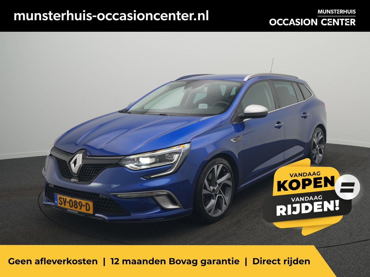 Renault Mégane Estate - TCe 205 EDC GT - RIJKLAARPRIJS - Afneembare Trekhaak - 1e Eigenaar - Achteruitrijcamera - - AutoWereld.nl