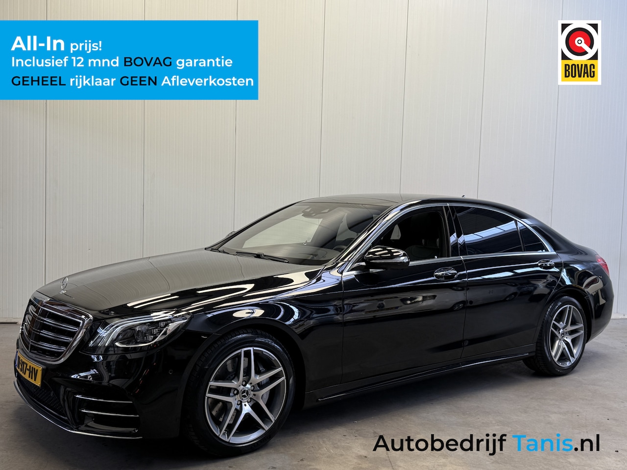 Mercedes-Benz S-klasse - 500 435PK Lang AMG Line BURMESTER-LEDER-PANODAK-PARKEER ASSIST - AutoWereld.nl