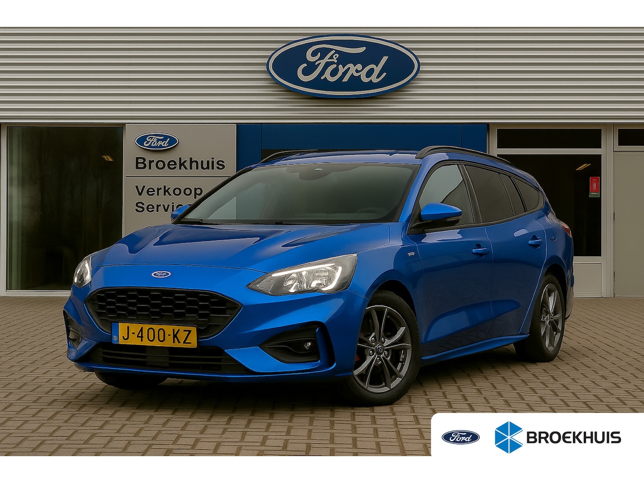 Ford Focus Wagon - 1.0EB ST Line X | NL-AUTO! | TREKHAAK | CAMERA | LANE ASSIST | PARK SENS. V+A | LED | NAVI - AutoWereld.nl