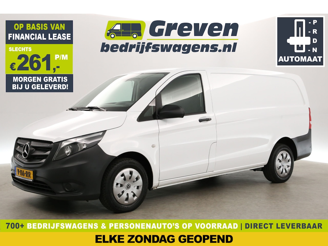 Mercedes-Benz Vito - 114 CDI Lang Automaat | Airco | Cruisecontrol | Navigatie | Trekhaak | 3 Persoons - AutoWereld.nl