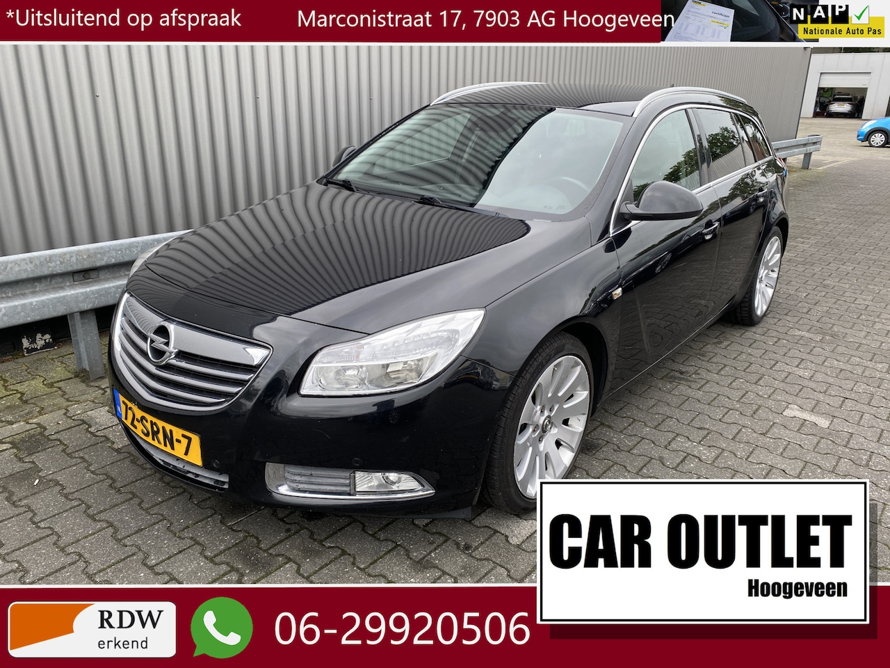 Opel Insignia Sports Tourer - 1.4 Turbo EcoFLEX Cosmo Clima, Navi, CC, PDC v/a, 19"LM, Trekh, nw. APK – Inruil Mogelijk - AutoWereld.nl