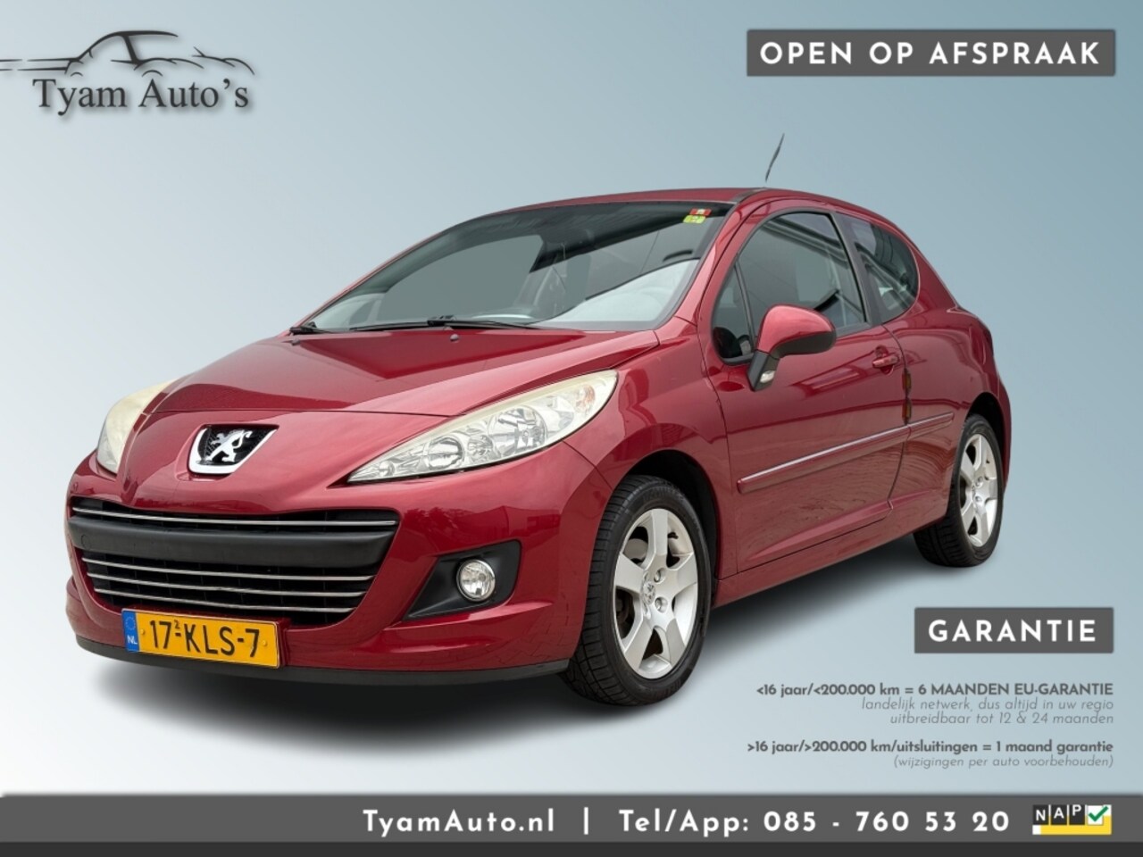 Peugeot 207 - 1.6 VTI Premiére Comfort / AIRCO NAVIGATIE BLUETOOTH REGENSENSOR - AutoWereld.nl