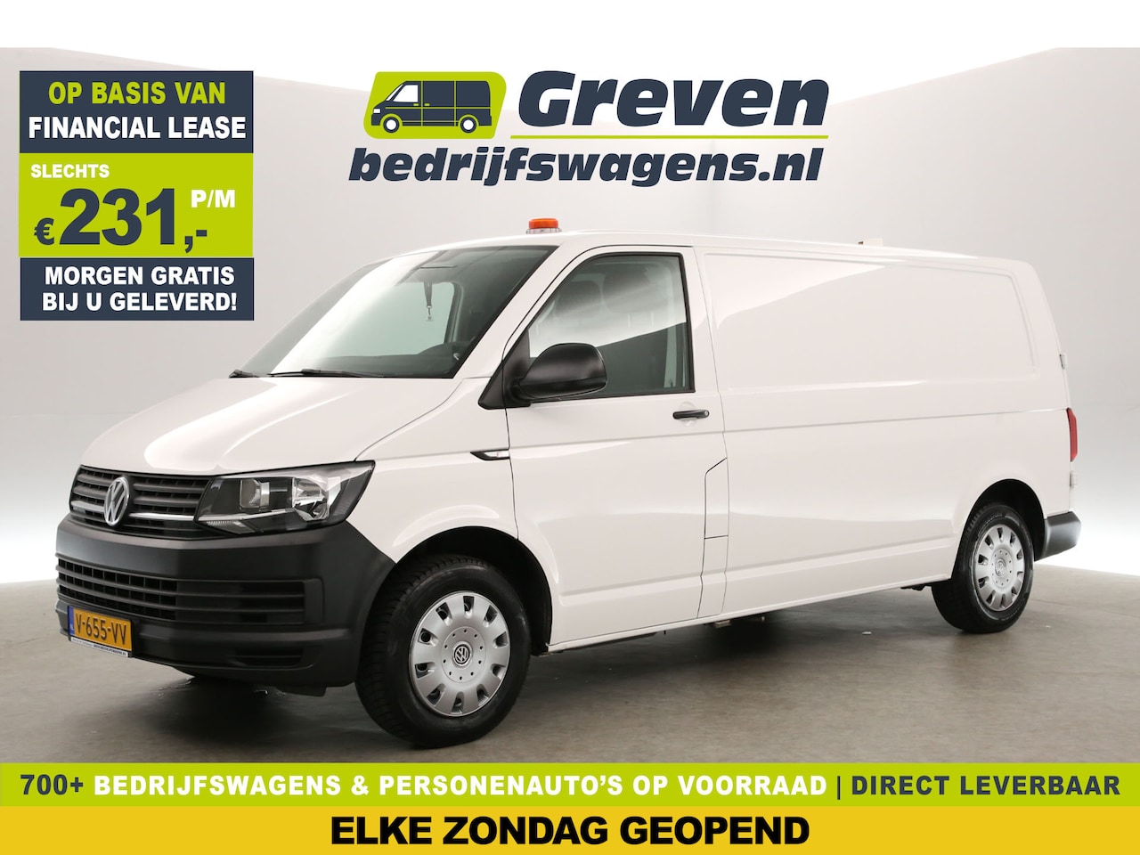 Volkswagen Transporter - 2.0 TDI L2H1 Airco | Trekhaak | Parkeersensoren | Elektrpakket - AutoWereld.nl
