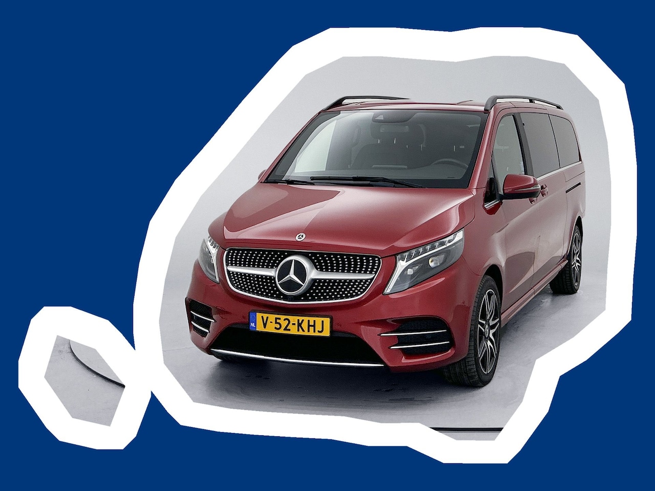 Mercedes-Benz V-klasse - 250d Extra Lang AMG 4-Matic Dubbele Cabine Leder Dubbele Schuifdeur Lane Assist - AutoWereld.nl