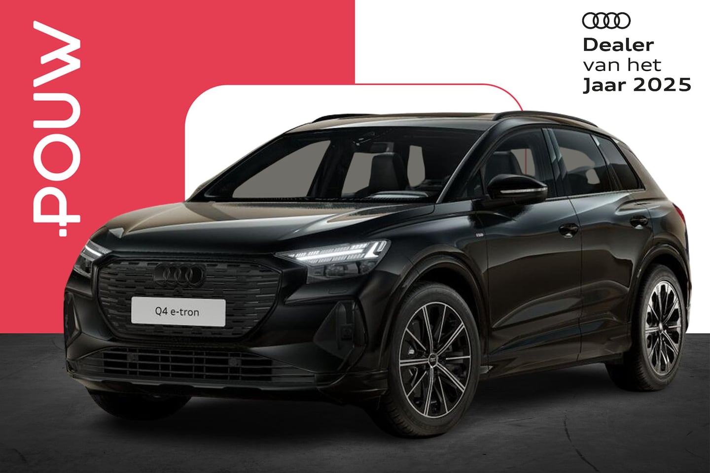 Audi Q4 e-tron - 45 quattro 286pk S Edition Competition 82 kWh | Panoramadak | Zwart Optiek - AutoWereld.nl