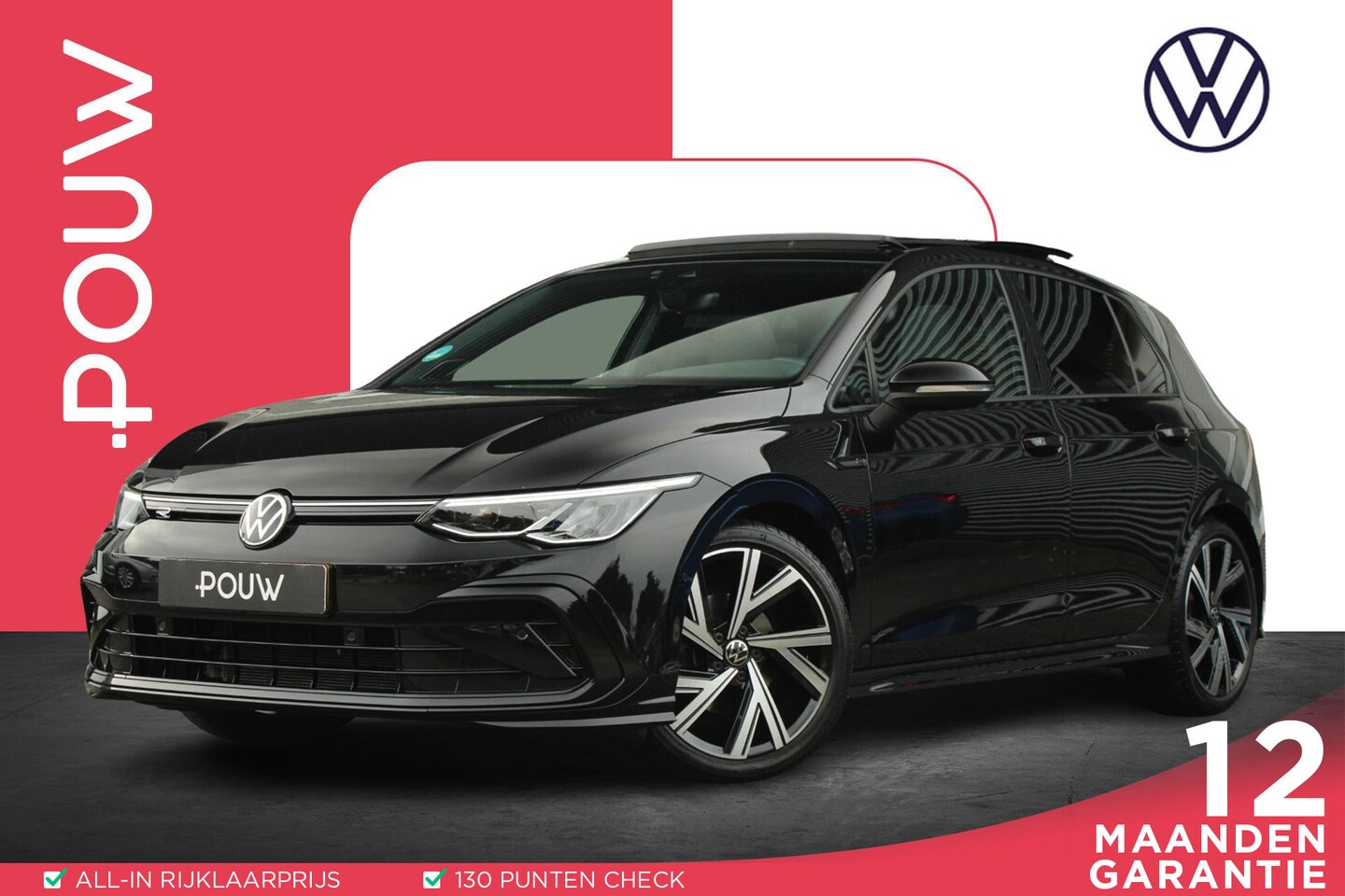 Volkswagen Golf - 1.5 eTSI 150pk DSG R-Line Business | Trekhaak | Panoramadak | 18" Bergamo | Navigatie - AutoWereld.nl