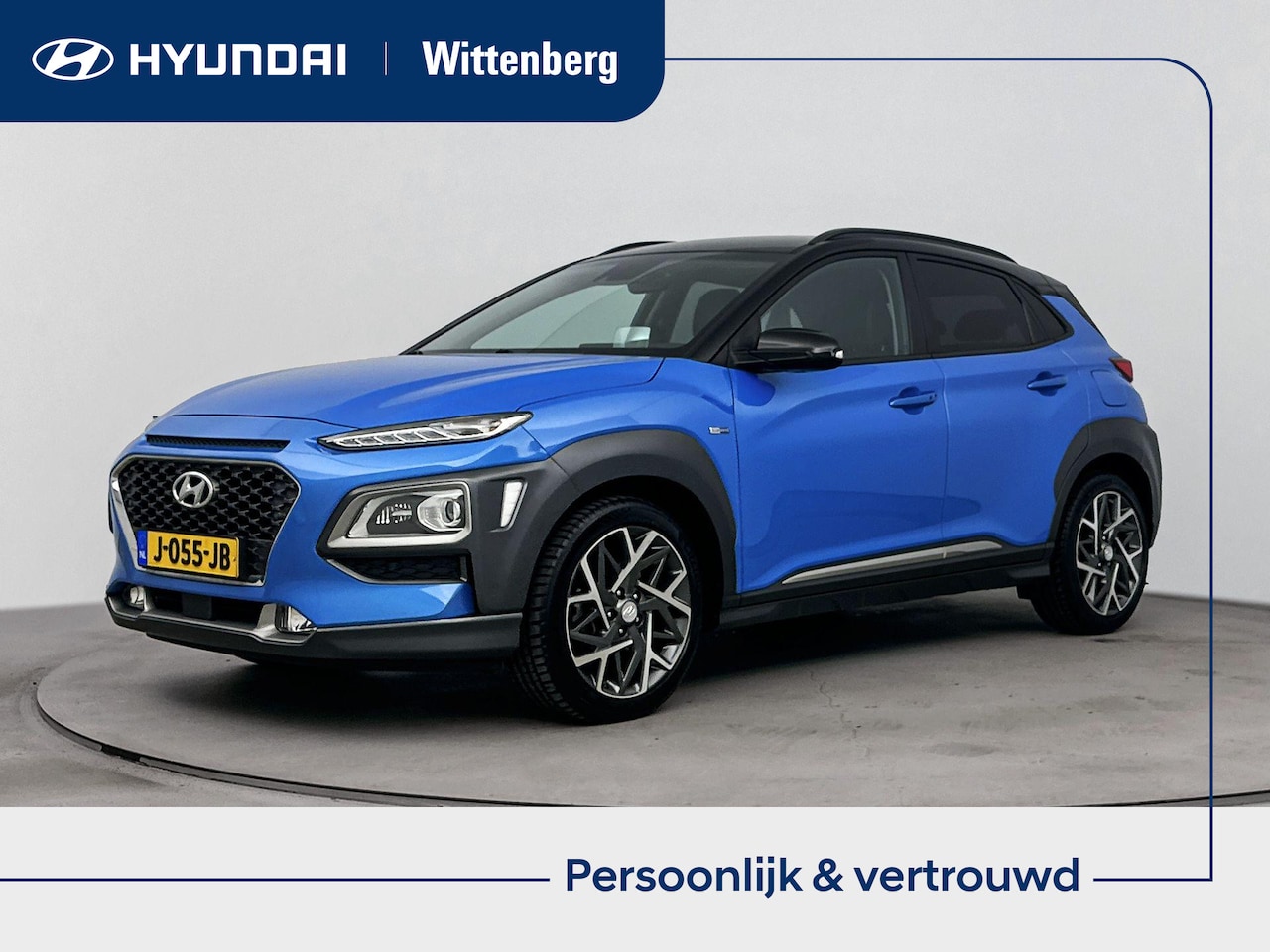 Hyundai Kona - 1.6 GDI HEV PREMIUM | TWO TONE | NAVI | CLIMA | CRUISE | CAMERA | 18'' LM VELGEN | LEDER | - AutoWereld.nl