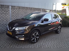 Nissan Qashqai - 1.2 Tekna Panodak 360 Camera Navi Leder Stoelverw Voorruit Verw Clima LED Kopl Cruise 2x P