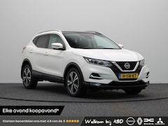 Nissan Qashqai - 158pk DIG-T Tekna | Trekhaak | Rondomzicht camera | Climate control | Lederen bekleding |