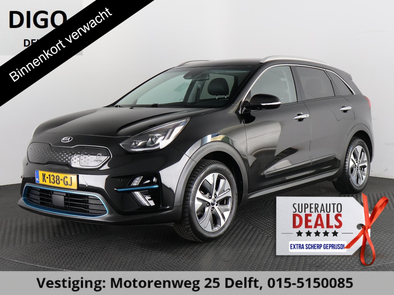 Kia e-Niro - ExecutiveLine 64 kWh 1e EIG ACCUTEST 100% BIJNA 2021 !204 PK WLTP 468 KM!! 3-FASE. NAVI.DO - AutoWereld.nl