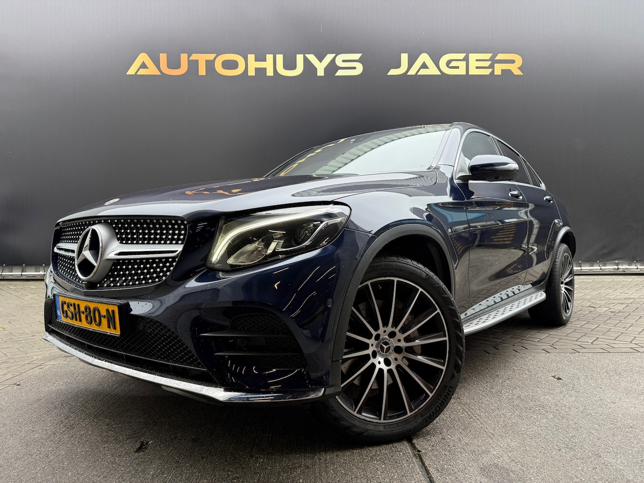Mercedes-Benz GLC-klasse Coupé - 350e 4MATIC Business Solution AMG|Panorama|Diamant|Leder|360 - AutoWereld.nl