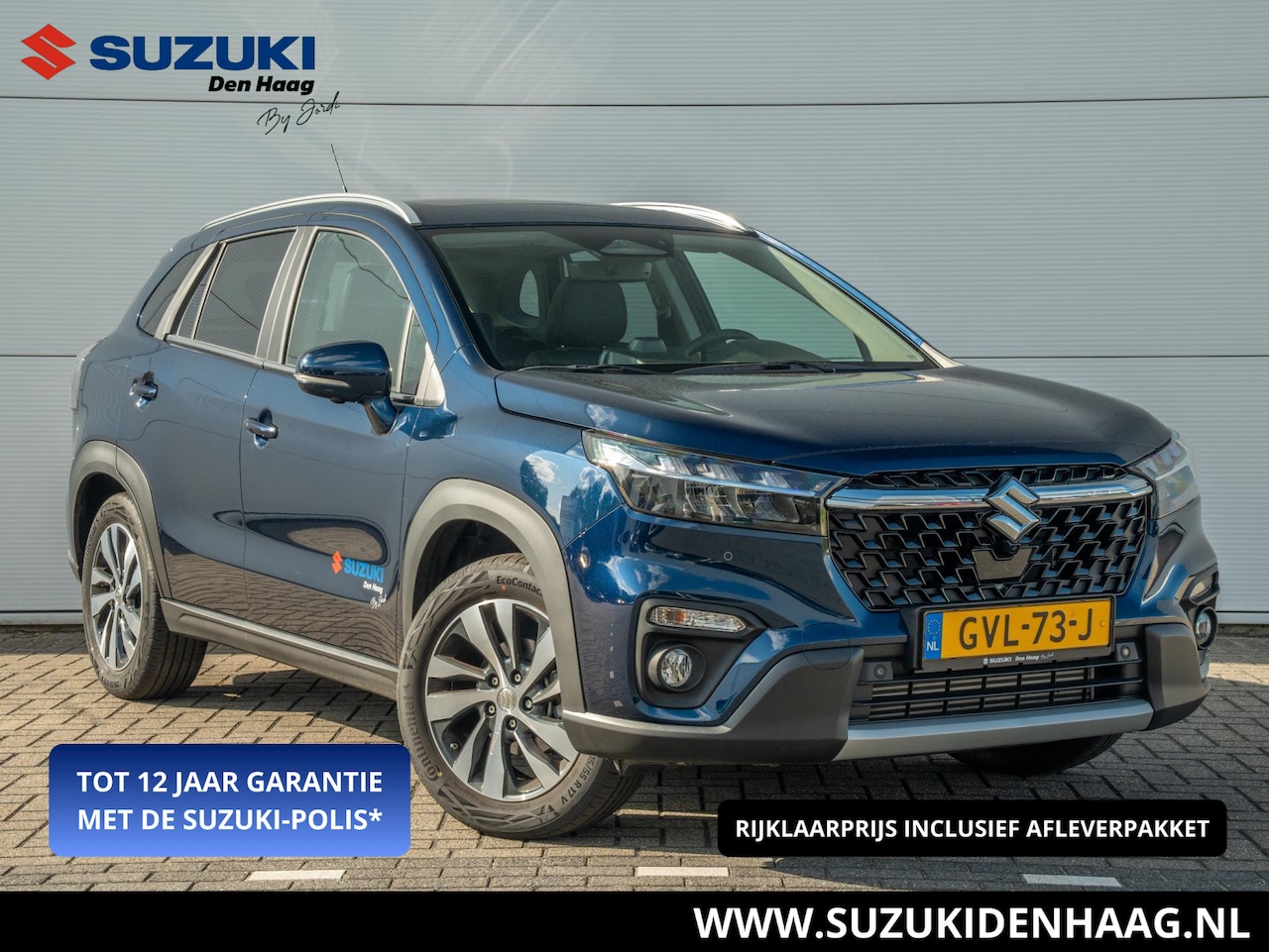 Suzuki S-Cross - 1.4 Boosterjet Style Smart Hybrid Sunroof Demo-deal!! 6 jaar garantie / 360 camera/ Adapti - AutoWereld.nl