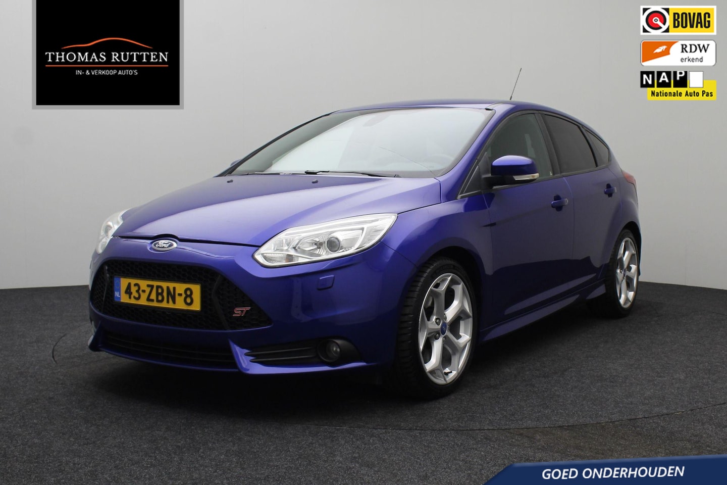 Ford Focus - 2.0 EcoBoost ST-2 2012 | Airco | Cruise Control | Navigatie | Keyless | Parkeersensoren | - AutoWereld.nl