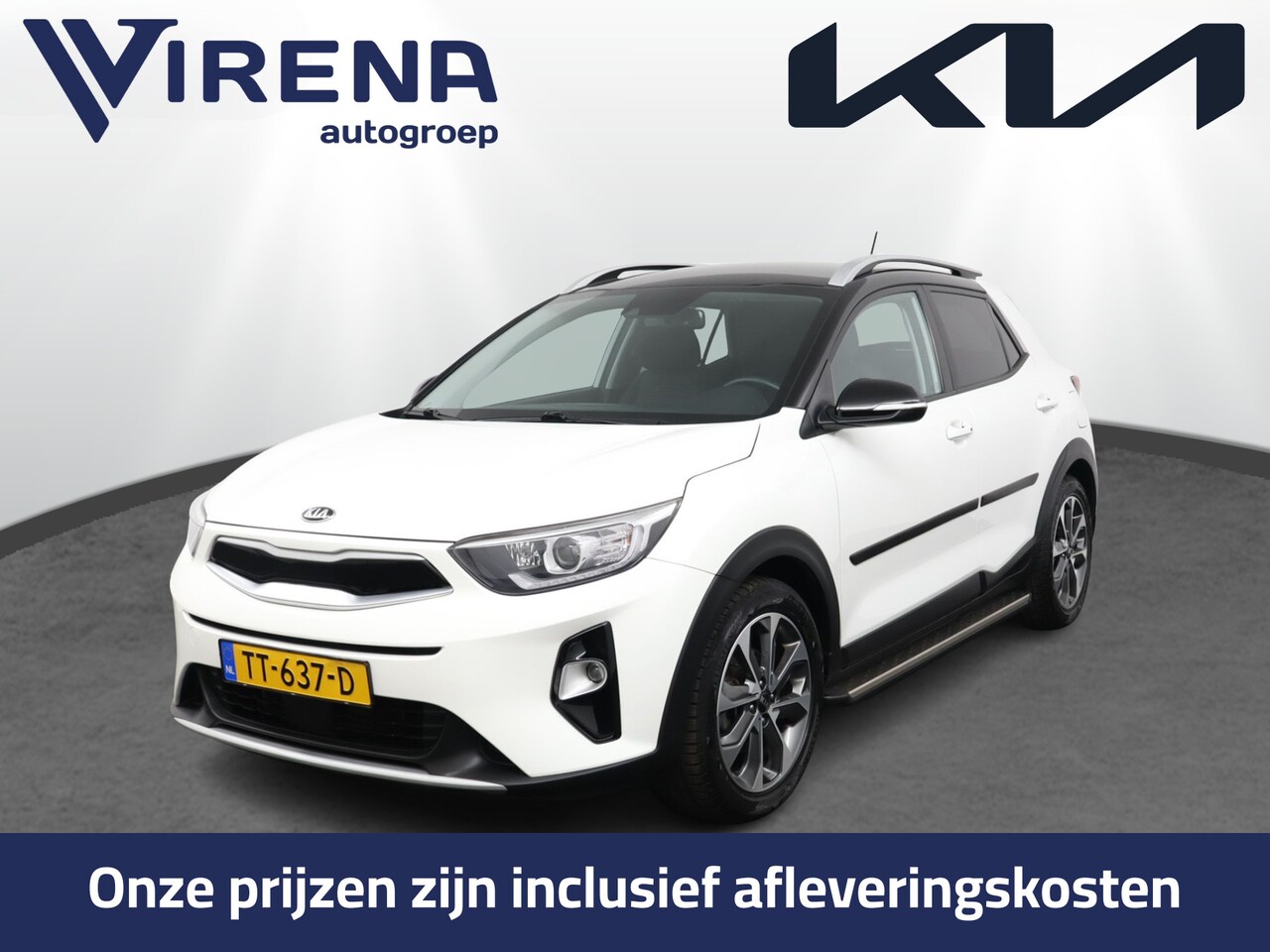 Kia Stonic - 1.0 T-GDi DynamicLine - Achteruitrij camera - Trekhaak - Navigatie - Cruise control - Blue - AutoWereld.nl