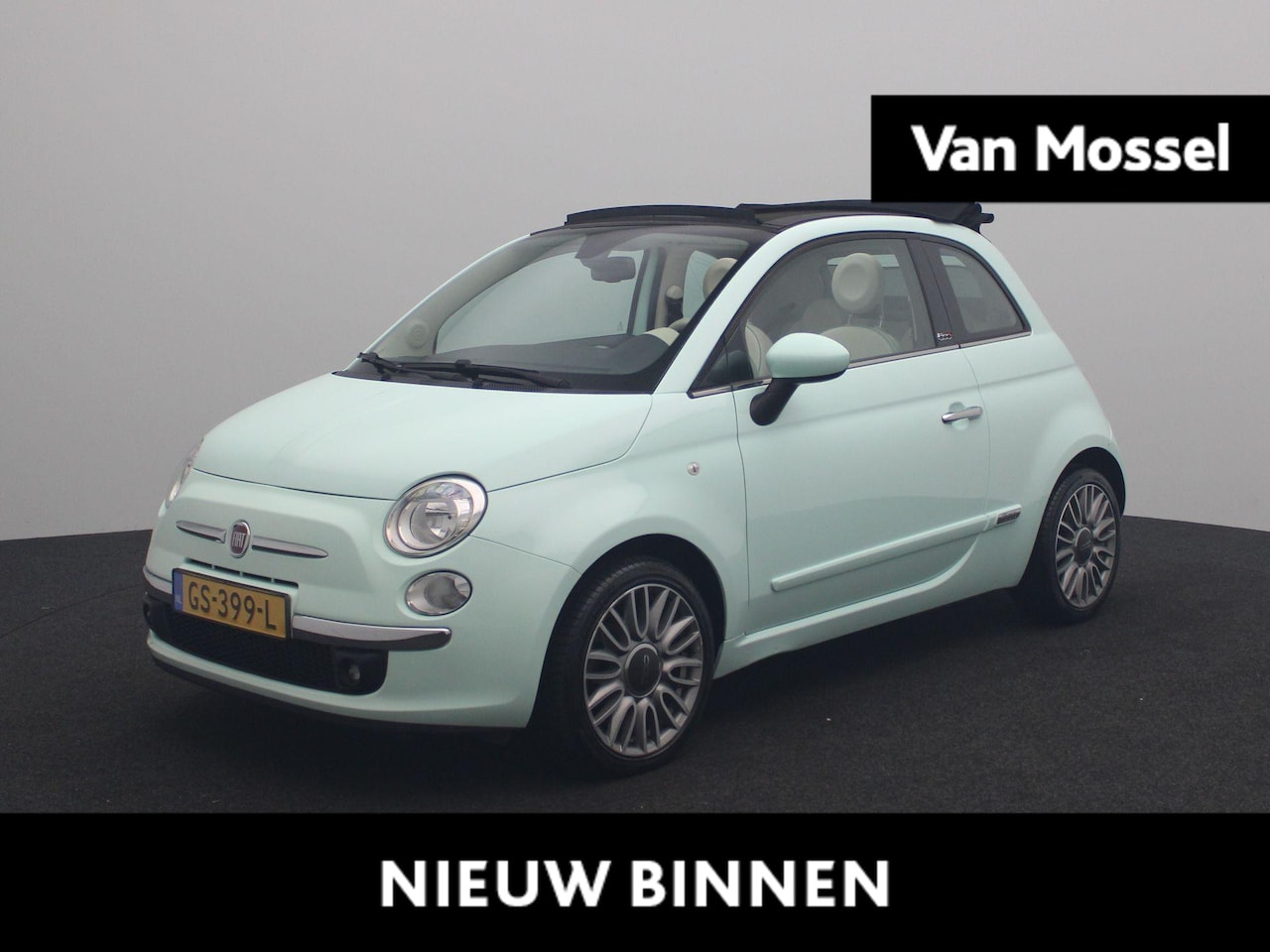 Fiat 500 C - 0.9 TwinAir Aut. Turbo Lounge | 36.740km!! | Climate Control | Parkeersensoren | Lichtmeta - AutoWereld.nl