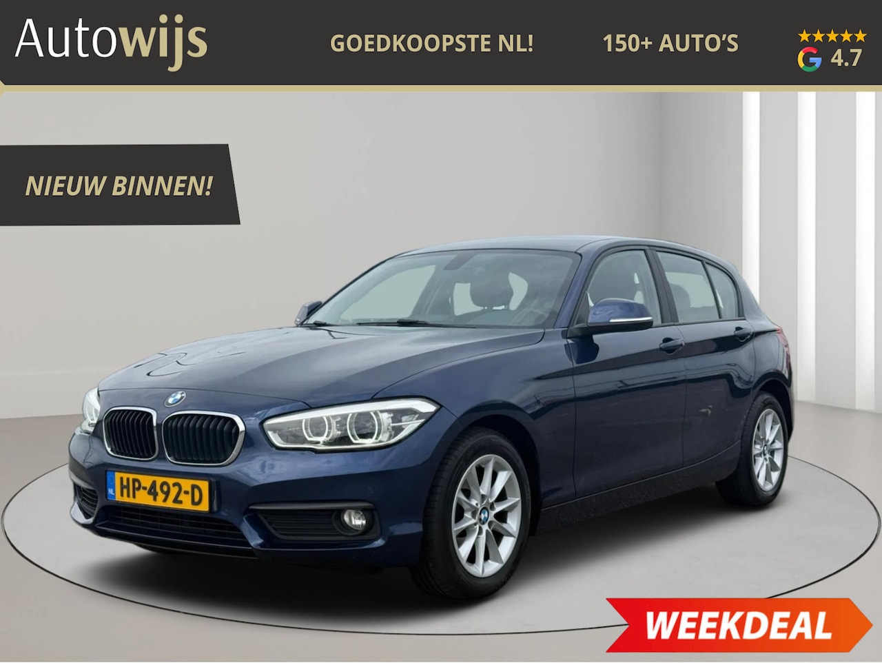 BMW 1-serie - 118i EDE Corporate Lease Essential|LED|Sport stoelen|AUT|NAVI - AutoWereld.nl