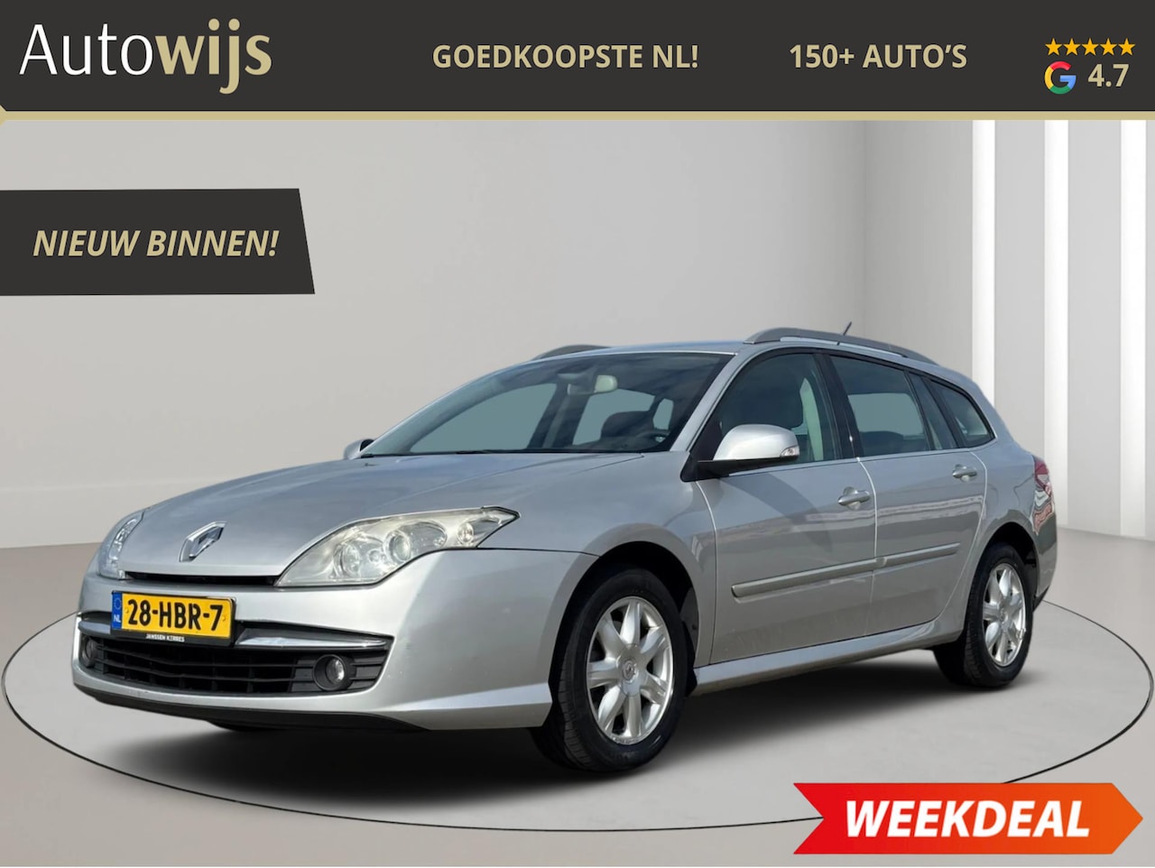 Renault Laguna Estate - 2.0 16V T Dynamque|AUTOMAAT|Navi|Xenon|NL AUTO|144DKM - AutoWereld.nl