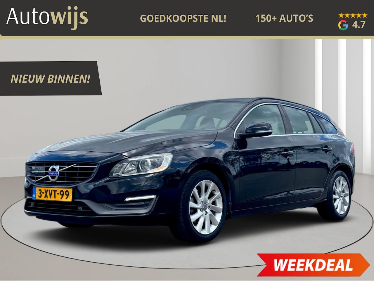 Volvo V60 - 1.6 T3 Summum|AUT|XENON|NL AUTO|Cruise|Navi - AutoWereld.nl