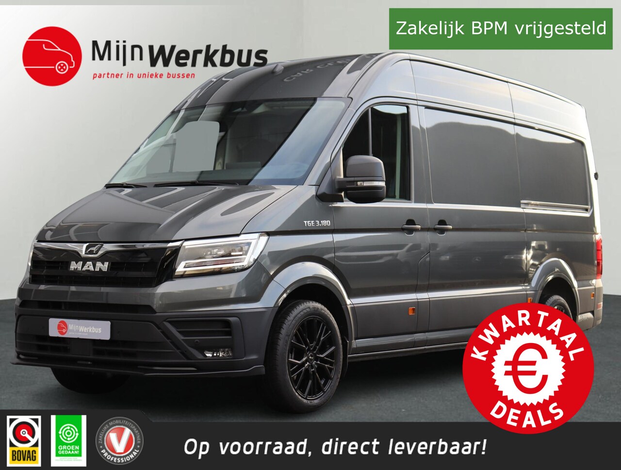 MAN TGE - 35 2.0 L3H3 180pk automaat FACELIFT 2x schuif | LED | Navi - AutoWereld.nl
