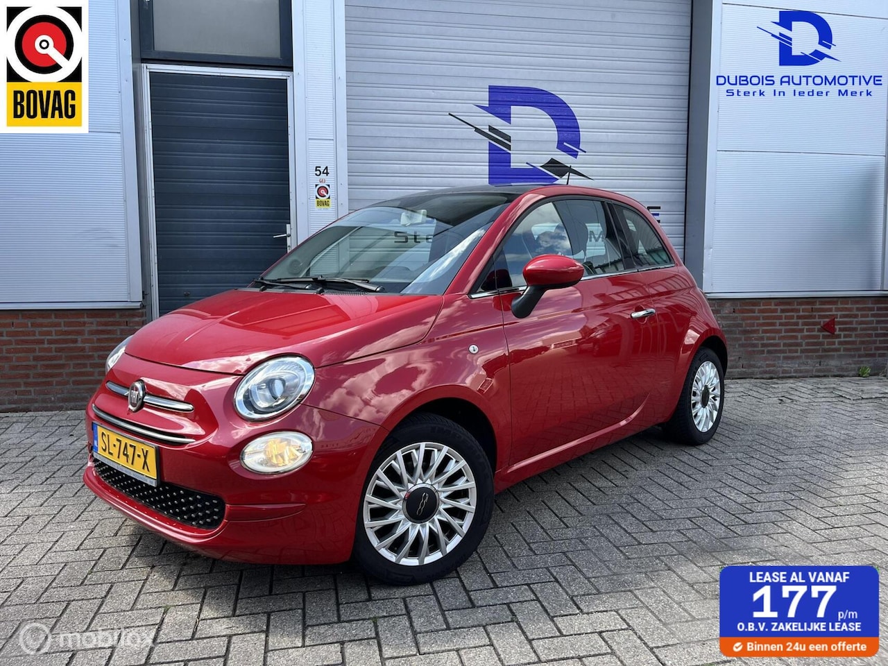 Fiat 500 - 1.2 Lounge|PANO|CARPLAY|CRUISE|AIRCO|NAP|TOP AUTO! - AutoWereld.nl