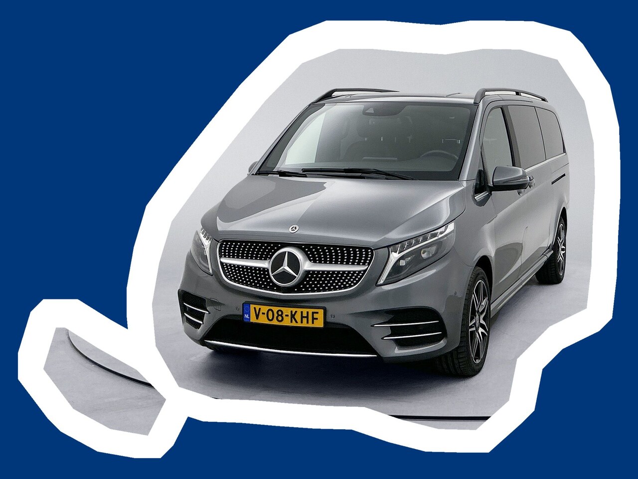 Mercedes-Benz V-klasse - 250d 4-MATIC Extra Lang AMG Avantgarde Dubbele Cabine Leder Alarm Klasse 3 Led - AutoWereld.nl