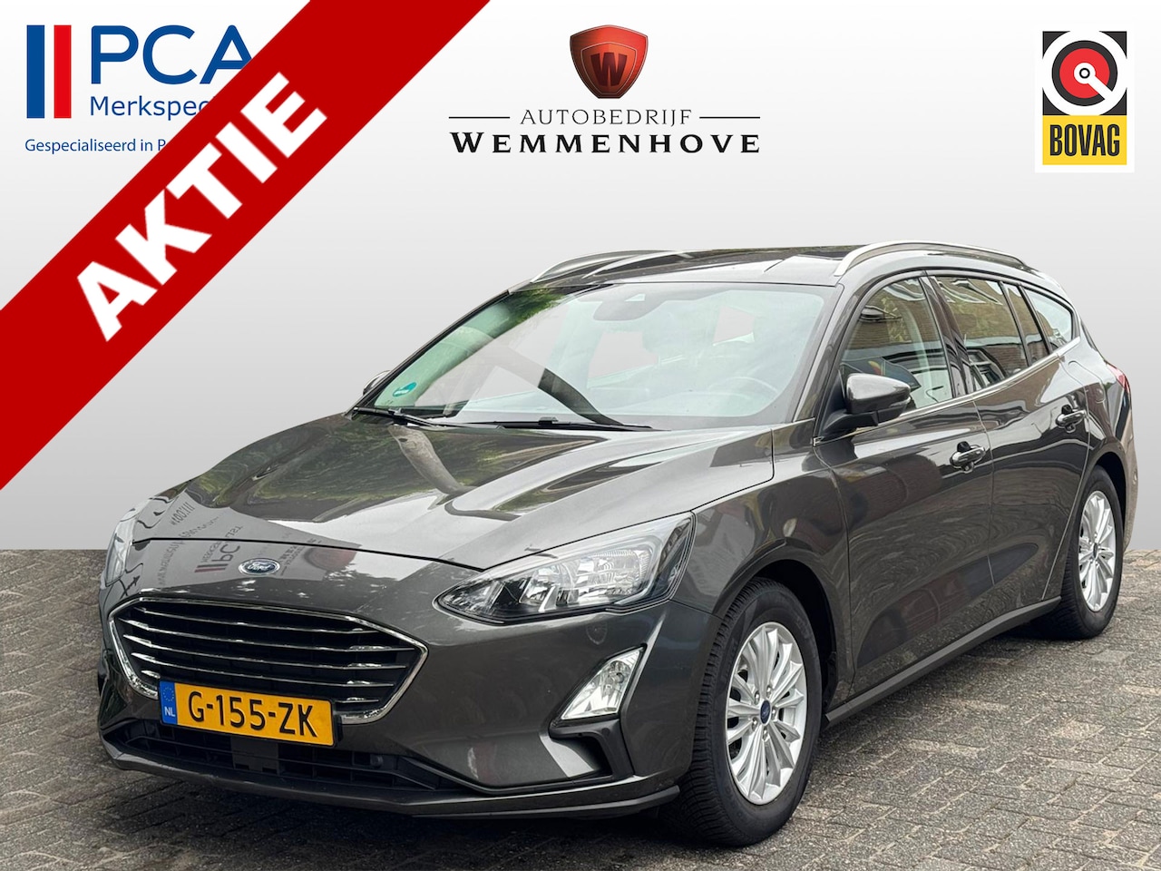 Ford Focus Wagon - 1.0 EcoBoost Titanium Business Airco-Ecc/Navi/Alu wielen/PDC - AutoWereld.nl