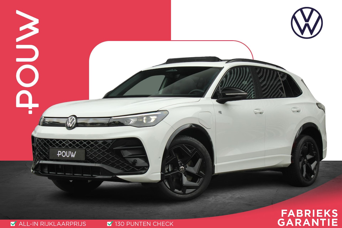 Volkswagen Tiguan - 1.5 eHybrid 272pk DSG R-Line Business | SoH 99,6% | Panoramadak | Area View 360 graden | B - AutoWereld.nl