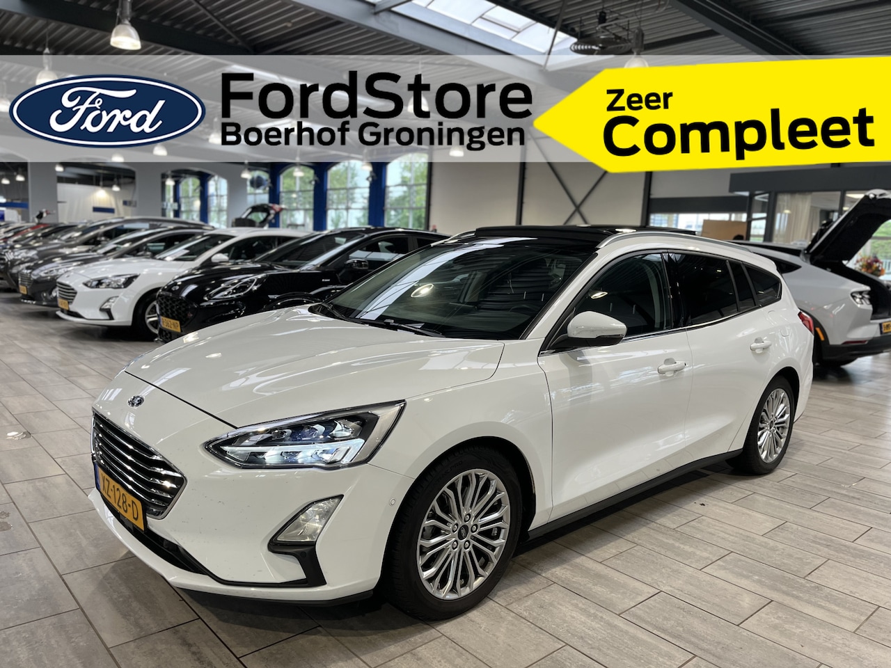 Ford Focus Wagon - EcoBoost 125 pk Titanium | Trekhaak | Pano | Winter Pack | Camera | Adapt. cruise | B&O | - AutoWereld.nl