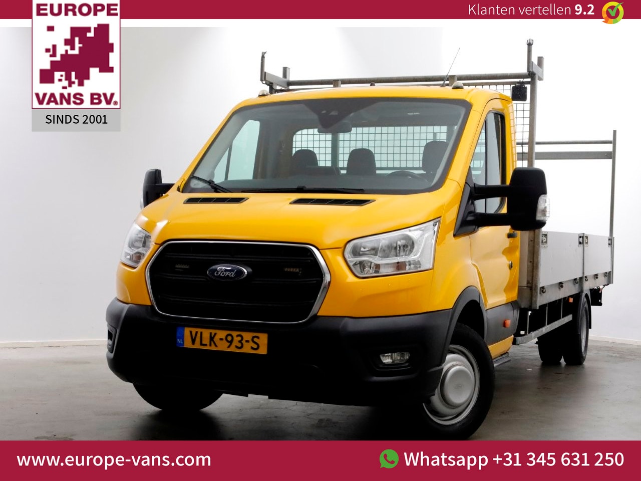 Ford Transit - 470 2.0 TDCI 170pk L5H1 Trend XXL Open Laadbak L500cm Trekhaak 3500kg 08-2021 - AutoWereld.nl