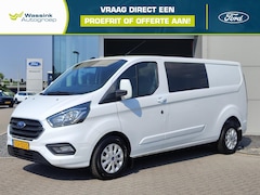 Ford Transit Custom - 2.0 TDCi 130PK 300 L2H1 Limited Dubbele Cabine | Navigatie | Trekhaak | Carplay | Parkeers