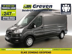 Ford Transit - 350 2.0 TDCI L3H3 | 170PK | Airco | Cruise | Traanplaat | 3 Persoons | Parkeersensoren | T