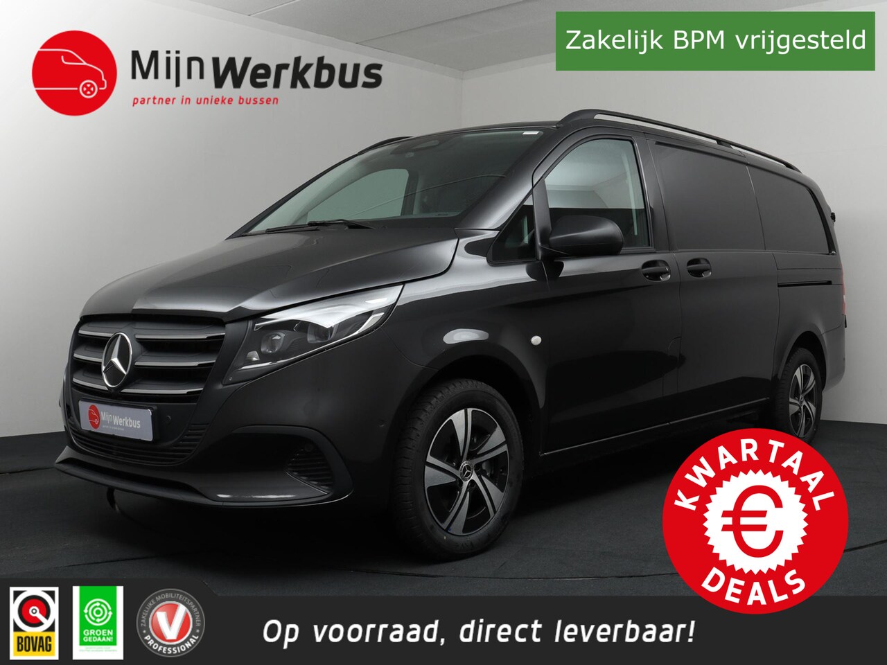 Mercedes-Benz Vito - 116 CDI L2 Pro Volle auto LEER Distronic LED Trekhaak Stoelverwarming Camera - AutoWereld.nl