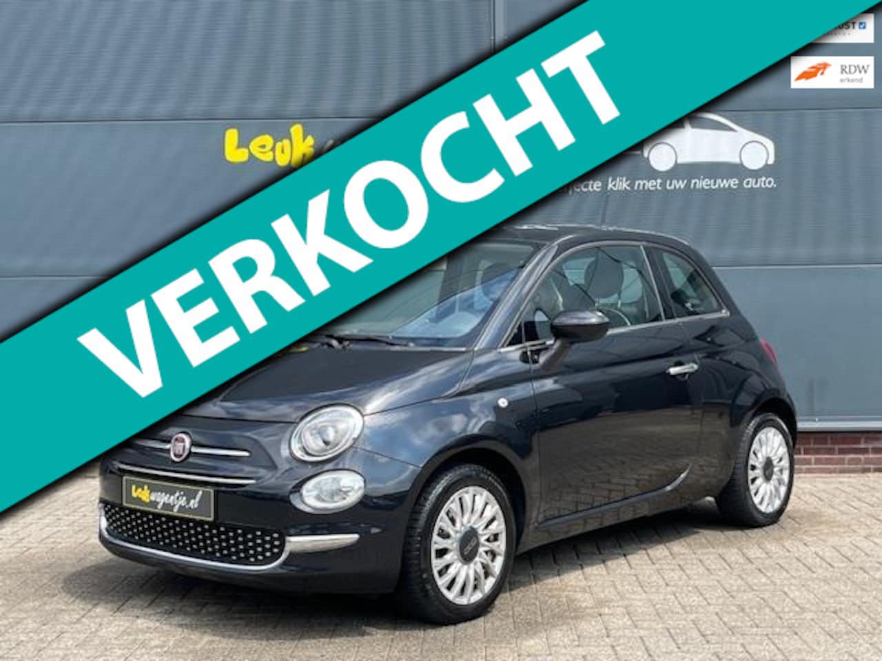 Fiat 500 - 1.2 Lounge *navi *stoelverw. *climate *all-season - AutoWereld.nl