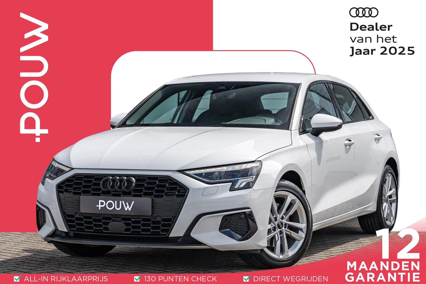 Audi A3 Sportback - 30 TFSI 110pk S-tronic Advanced Edition | Trekhaak - AutoWereld.nl