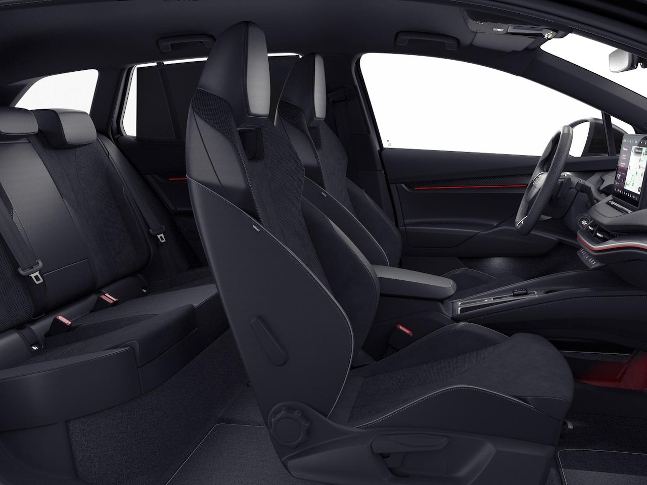Skoda Enyaq iV - Sportline Elektromotor 210 kW / 286 PK SUV Elektri | Panoramadak - AutoWereld.nl