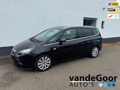 Opel Zafira Tourer - 1.4 Cosmo 7p., '13, climate en cruise controle, trekhaak, 7-pers