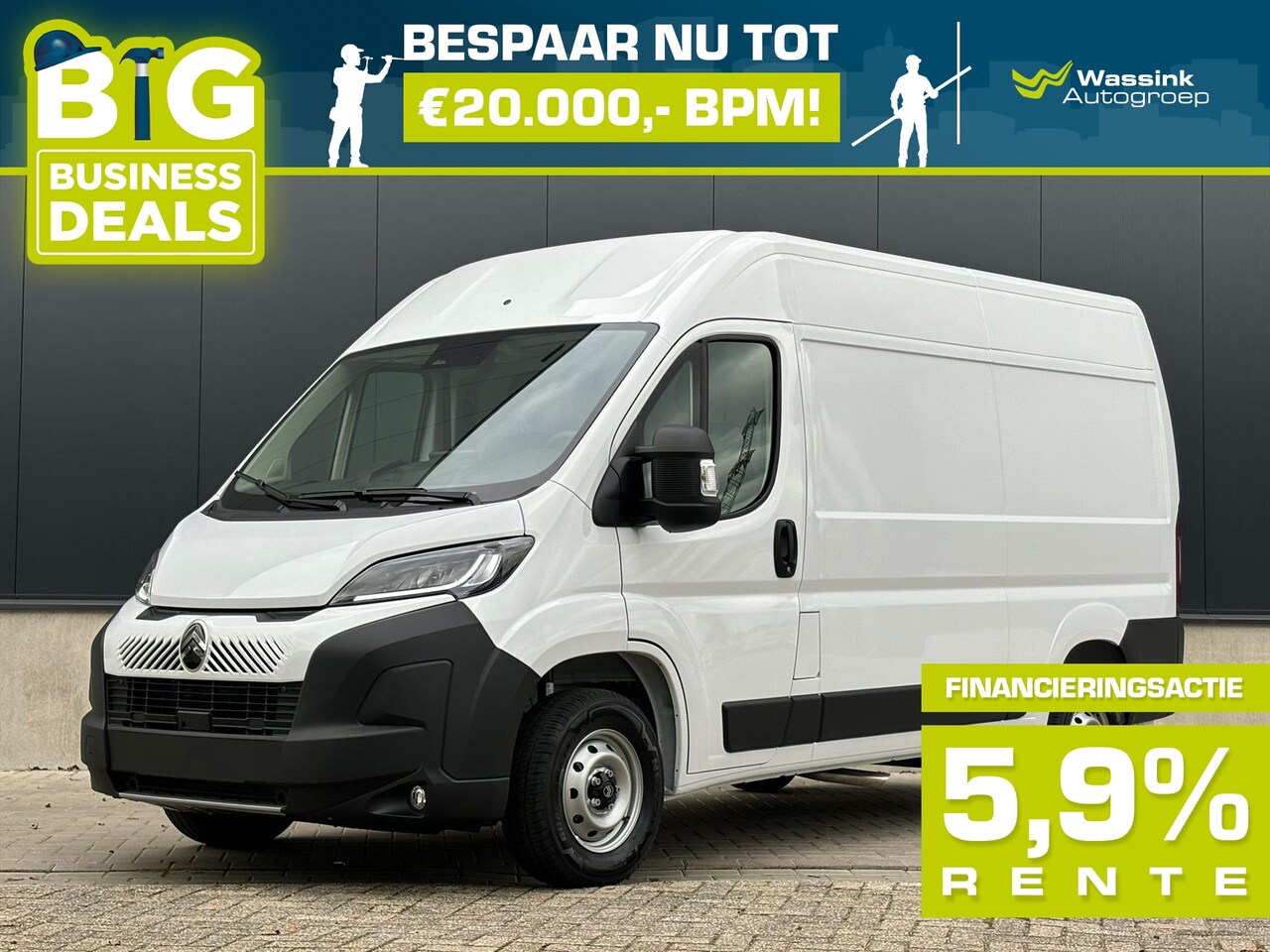 Citroën Jumper - GB 2.2 BlueHDi 140pk S&S L2H2 35 | Pakket Visibility LED | Pakket Techno Plus | Trekhaak - AutoWereld.nl