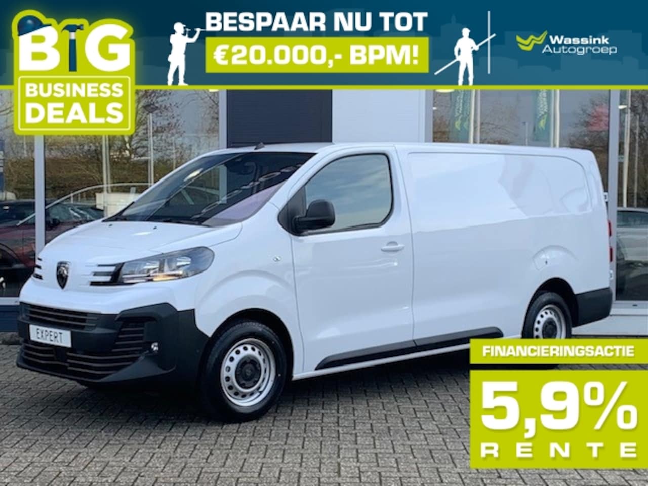Peugeot Expert - GB L3 2.0 BlueHDi 145pk 3-zits | Navigatie | Trekhaak 2500kg | Apple Carplay&Android Auto - AutoWereld.nl