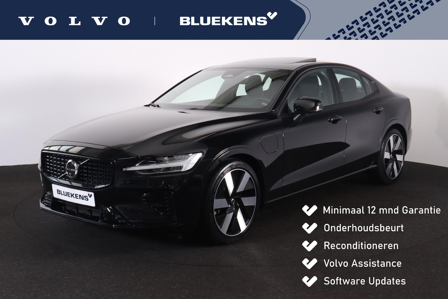 Volvo S60 - Recharge T8 AWD Ultimate Dark - LONG RANGE - Panorama/schuifdak - IntelliSafe Assist & Sur - AutoWereld.nl