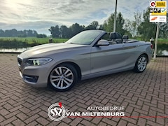 BMW 2-serie Cabrio - 220i High Executive Leer Stoelverw. Clima PDC v+a
