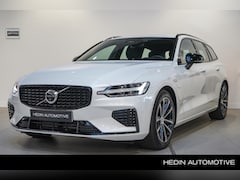 Volvo V60 - T6 Plug-in hybrid AWD Ultra Dark 350pk | 2000 kg trekgewicht | Elektrische stoelen met geh