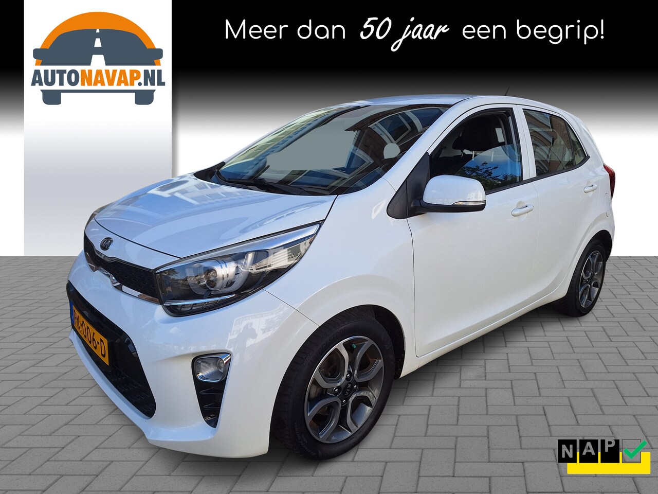 Kia Picanto - 1.0 CVVT First Edition 5Drs /Camera/Navi/Apple/Android/Cruise/1e Eig/Garantie - AutoWereld.nl
