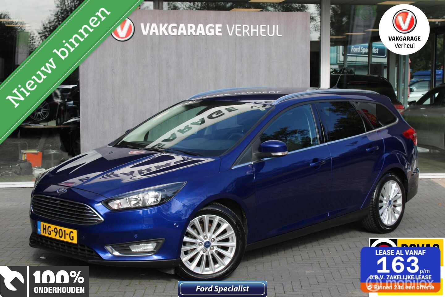 Ford Focus Wagon - 1.0 Titanium Edition|Trekhaak|Boekjes|Nap - AutoWereld.nl